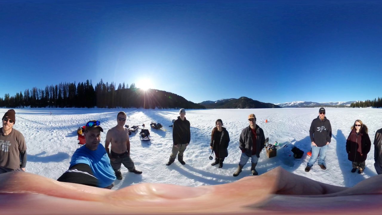 Ice Fishing 360 Video Noxon Reservoir Montana YouTube