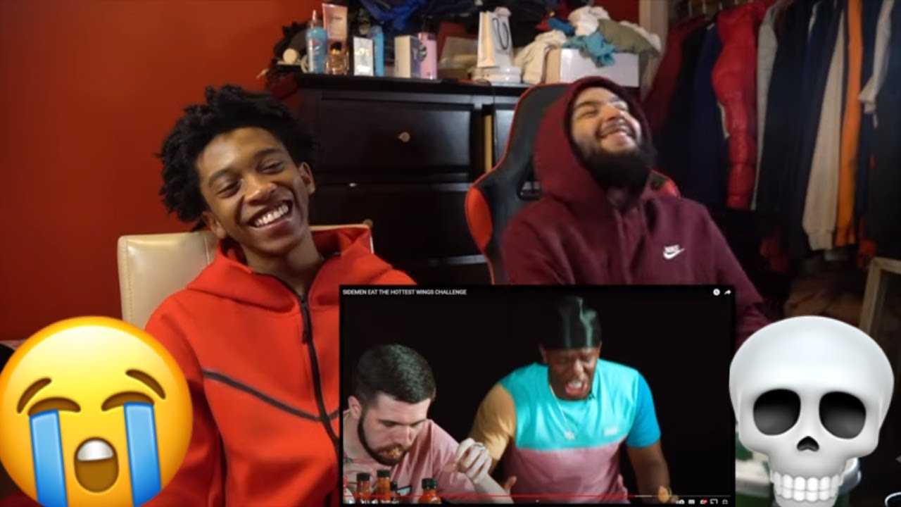 KSI'S REACTIONS ARE PRICELESS 🤣🌶 | AMERICANS REACT TO SIDEMEN EAT THE HOTTEST WINGS CHALLENGE 🔥