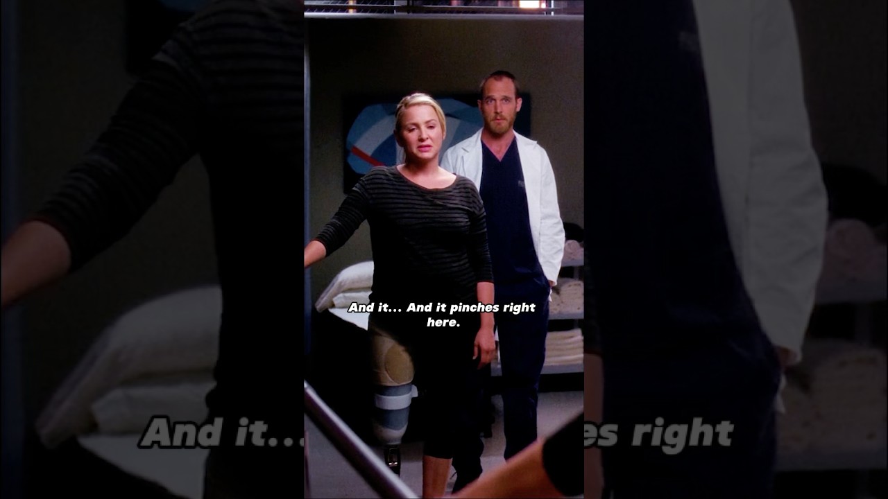 She found it extremely difficult to accept the fact that she had lost a leg.