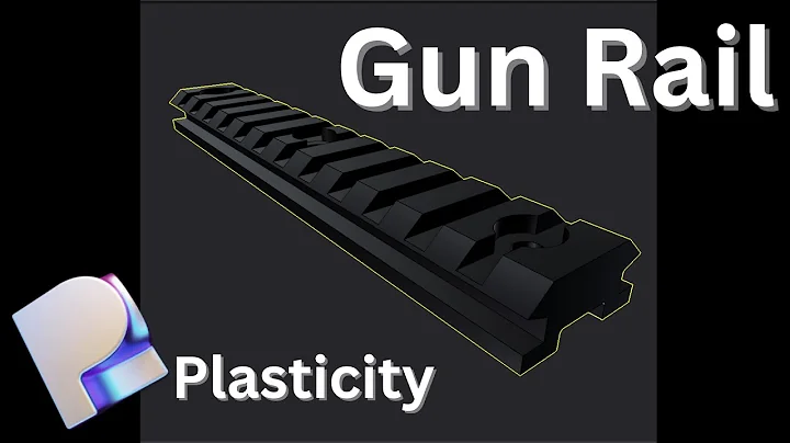 Picatinny Gun Rail in Plasticity 3d modeling