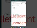 HTML Lists Tutorial | Ordered & Unordered Lists in Bangla