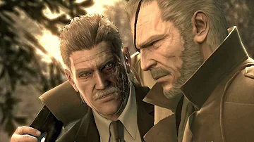 Metal Gear Solid 4 - Snake Meets Big Boss (Final Scene of Franchise)