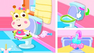 Baby Habit Safety Tips - Good Manners Learning Game - Toilet Training -  Kids Cartoon - Android Game screenshot 1