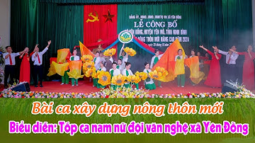 Múa dân vũ bài ca xây dựng nông thôn mới - tốp ca nam nữ đội văn nghệ xã yên đồng
