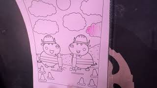Peppa Pig Builders Coloring Page – Fun Construction Scene