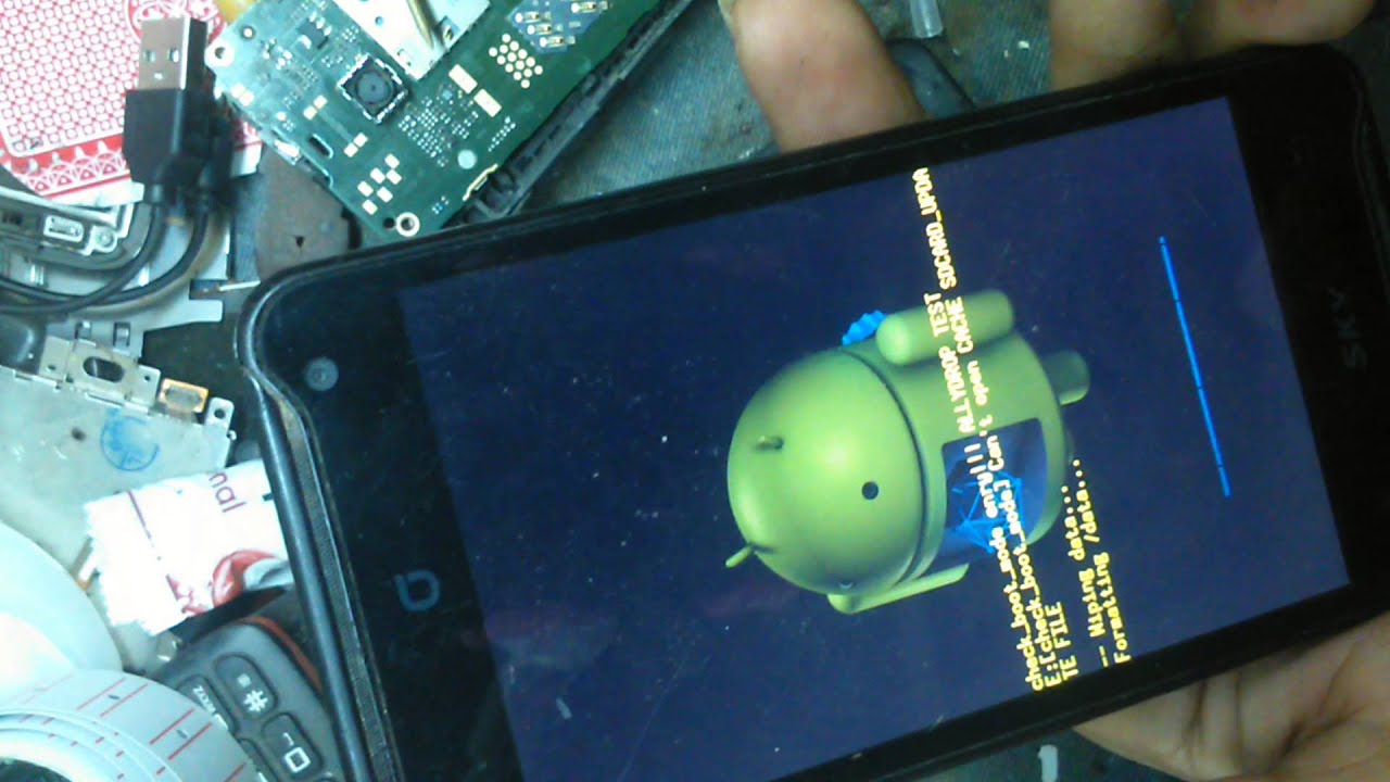 Hard reset SKY A770k - YouTube