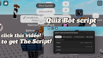 Quiz Bot Script | Roblox Excecutor | a literal Baseplate | Link In Description And Pin comment |