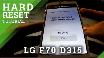 Hard Reset LG F70 D315 - Master Reset Tutorial