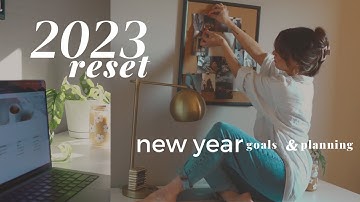 2023 RESET : setting goals, vision board, notion tour ✨ (how to plan for the new year)