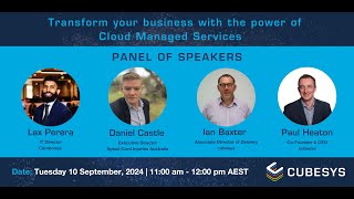 Discussion Series: Transform your business with the power of Cloud Managed Services