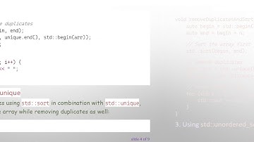 How to Remove Duplicates from an Array and Sort It Efficiently
