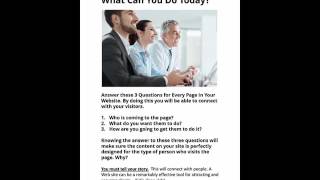 3 Questions to Get Started with Your Website Today