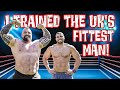 Strongman trains UK’s fittest man | Ft Zack George