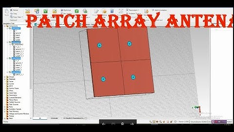 Patch array antenna in cst | broadband & wideband antenna in cst feko ie3d antenna magus