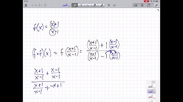 If f(x)=x+1/x-1, find (f ∘f)(x)