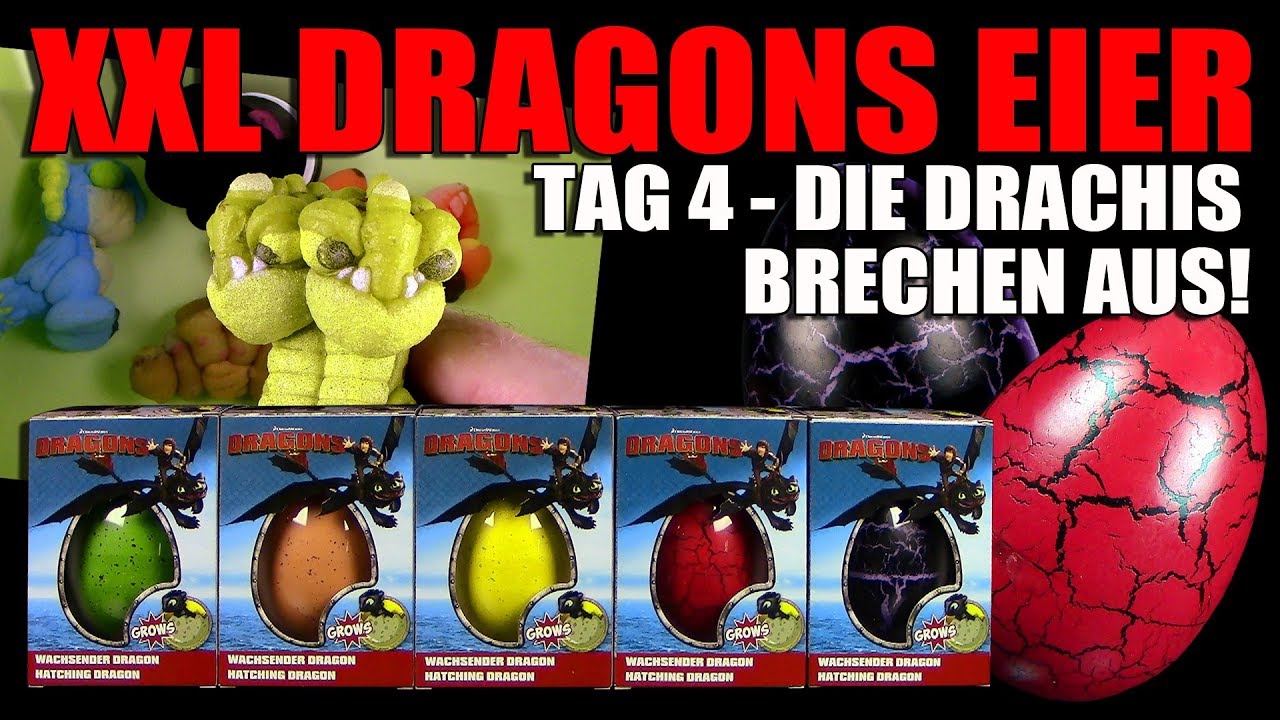 Craze 17357 Wachsender Dragon Dragons Ei Spielzeug 2er Set Sortiert ab 3 Jahre 