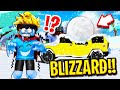 We SURVIVED the WORST BLIZZARD in Roblox BROOKHAVEN RP!!