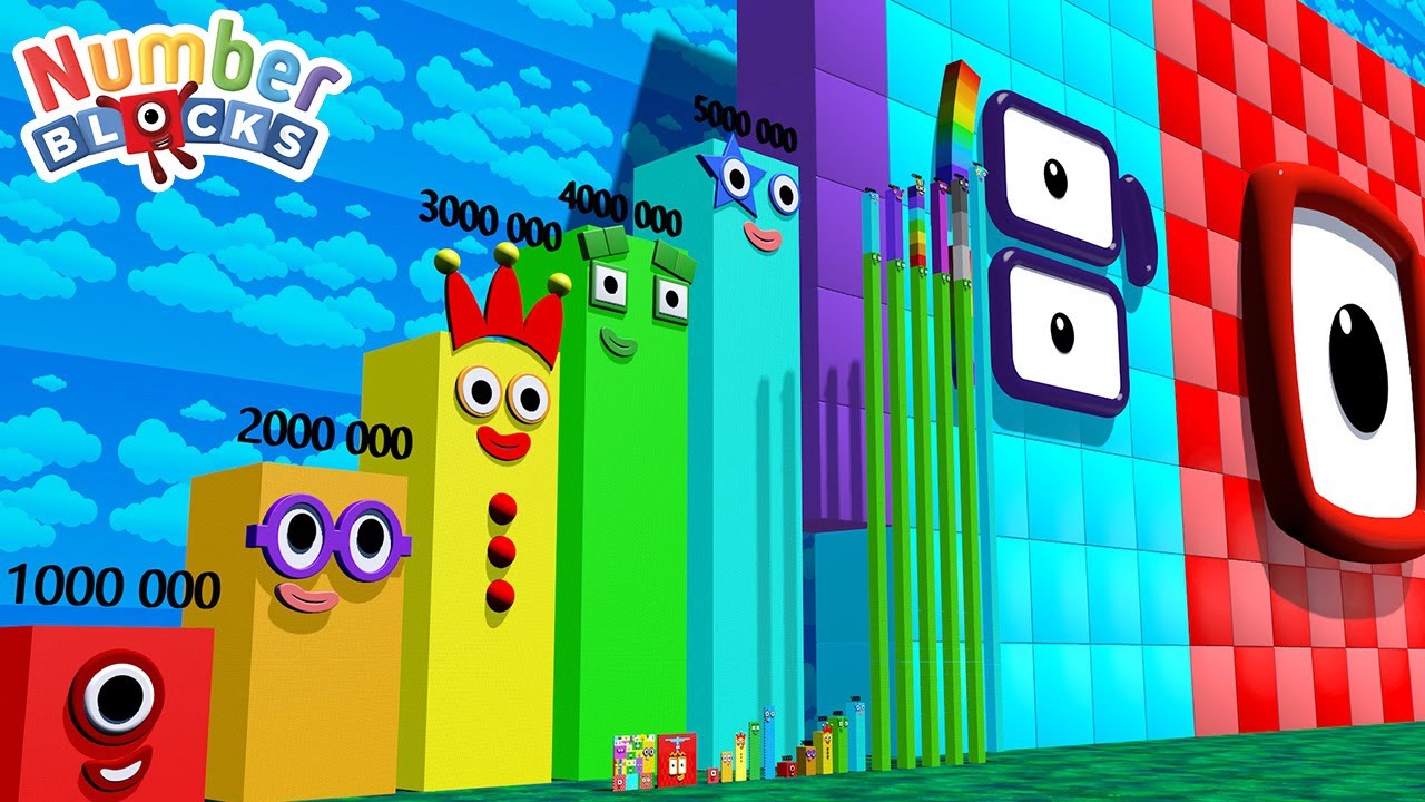 Numberblocks Step Squad New 1 To 1156 Vs 156000000 Biggest The