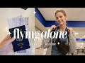 flying ALONE for the first time | boston to sacramento