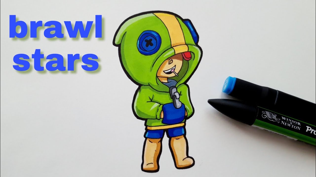 Dessin Léon Brawl Stars - YouTube