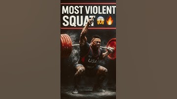 Most Violent 381KG Squat You Will See Today 😳🔥 #squats #usapl #powerlifting #shorts