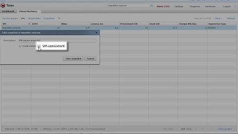 Tintri for Hyper V Taking VM consistent snapshots