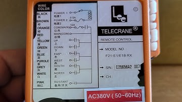 Installing a remote control for a crane beam. TELECTRLNE  F21-E1B