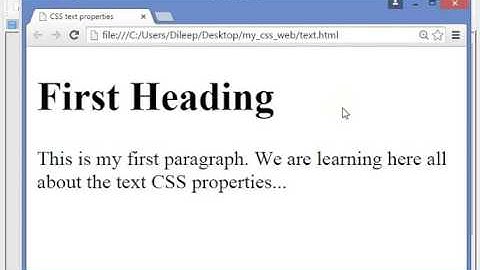 CSS tutorial for beginners - CSS text properties video lecture-08