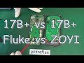 Multimeter contest - Fluke 17B+ vs ZOYI VC17B+