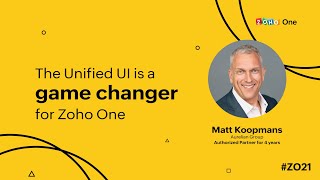The Unified UI is a game changer for Zoho One