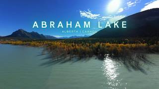 Stunning Aerial Views of Abraham Lake || Alberta, Canada