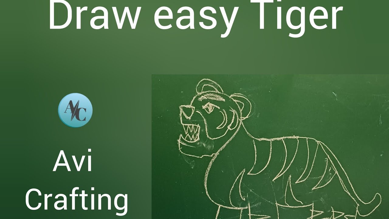 How to draw easy tiger 🐅/Tiger ki drawing kaise banaye/Tiger drawing easy way /art/Tiger drawing 😀 