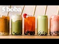 BOBA 5 Ways! Favorite BOBA / BUBBLE TEA Recipes You Gotta Try