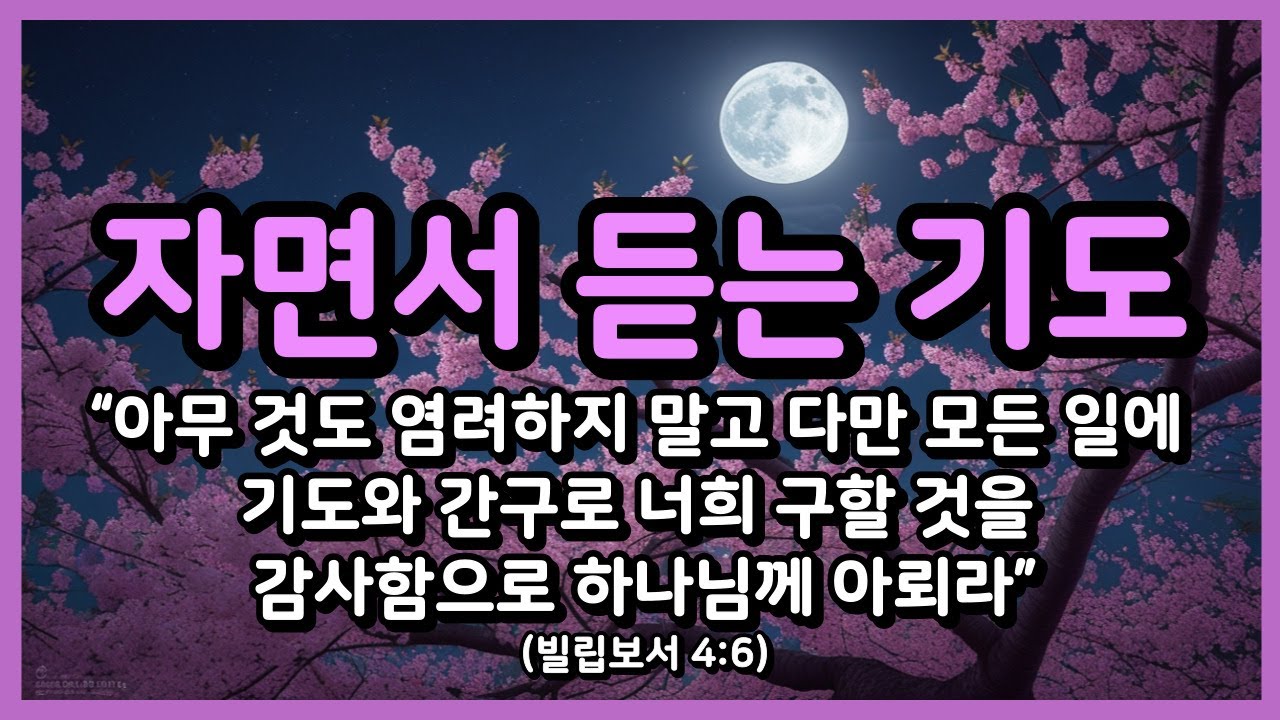 염려를 맡기고 응답 받는 기도ㅣ잠들기 전 기도ㅣ하루를 마무리하는 기도ㅣ자면서 듣는 기도 ㅣ밤기도
