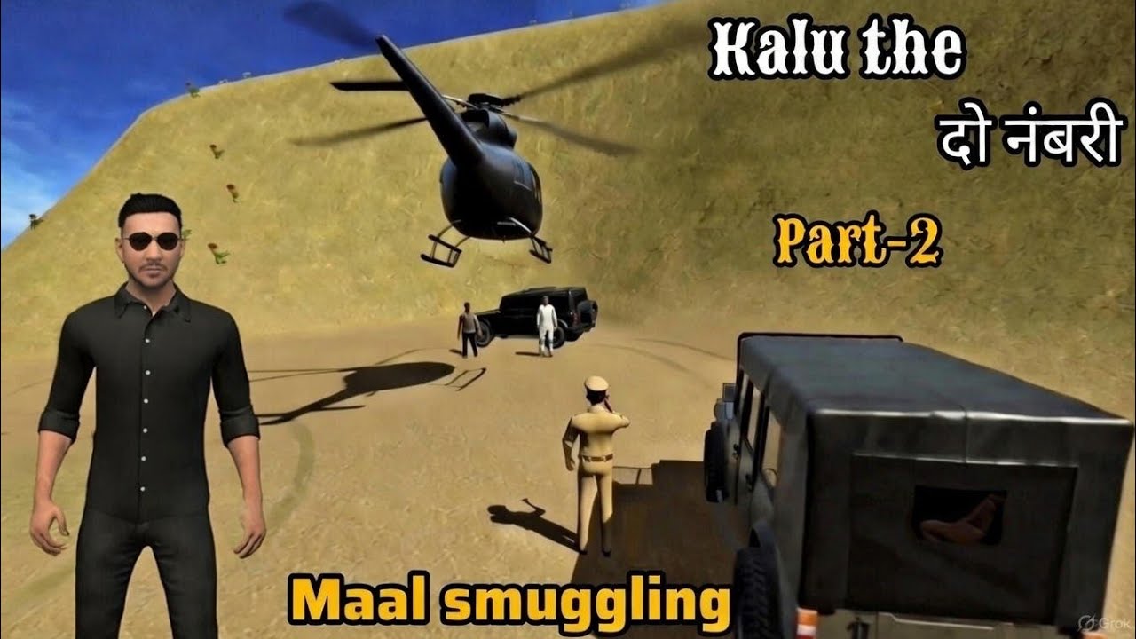 Kalu the दो नंबरी 🔥 in Indian vehicle simulator 3d 