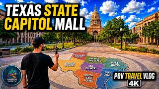 Texas State Capitol Mall Tour | POV Travel Vlog [4K 60fps]