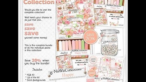 A digital scrapbooking and card making kit that will make you Happy!