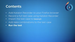 Record a complete test case for regression testing with baangt. Clip 5/5