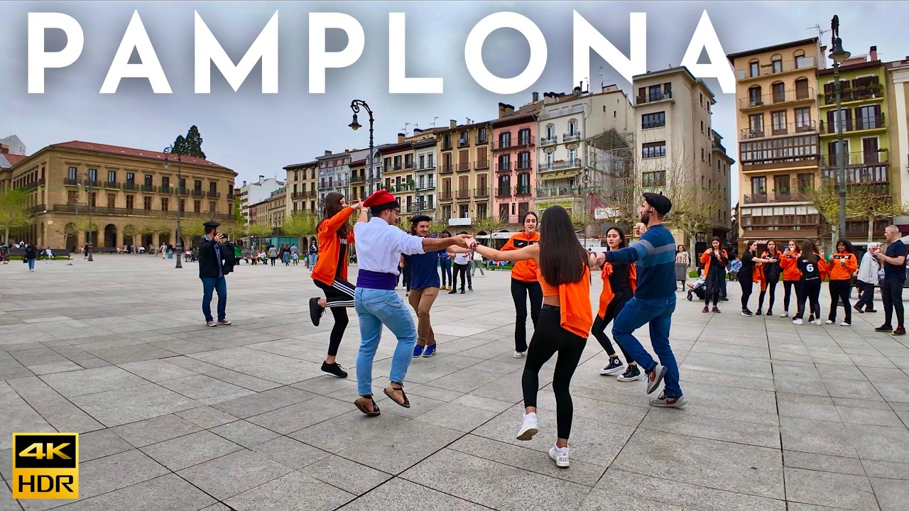 Exploring Pamplona: Walking Tour Through the Heart of the City | 4K HDR