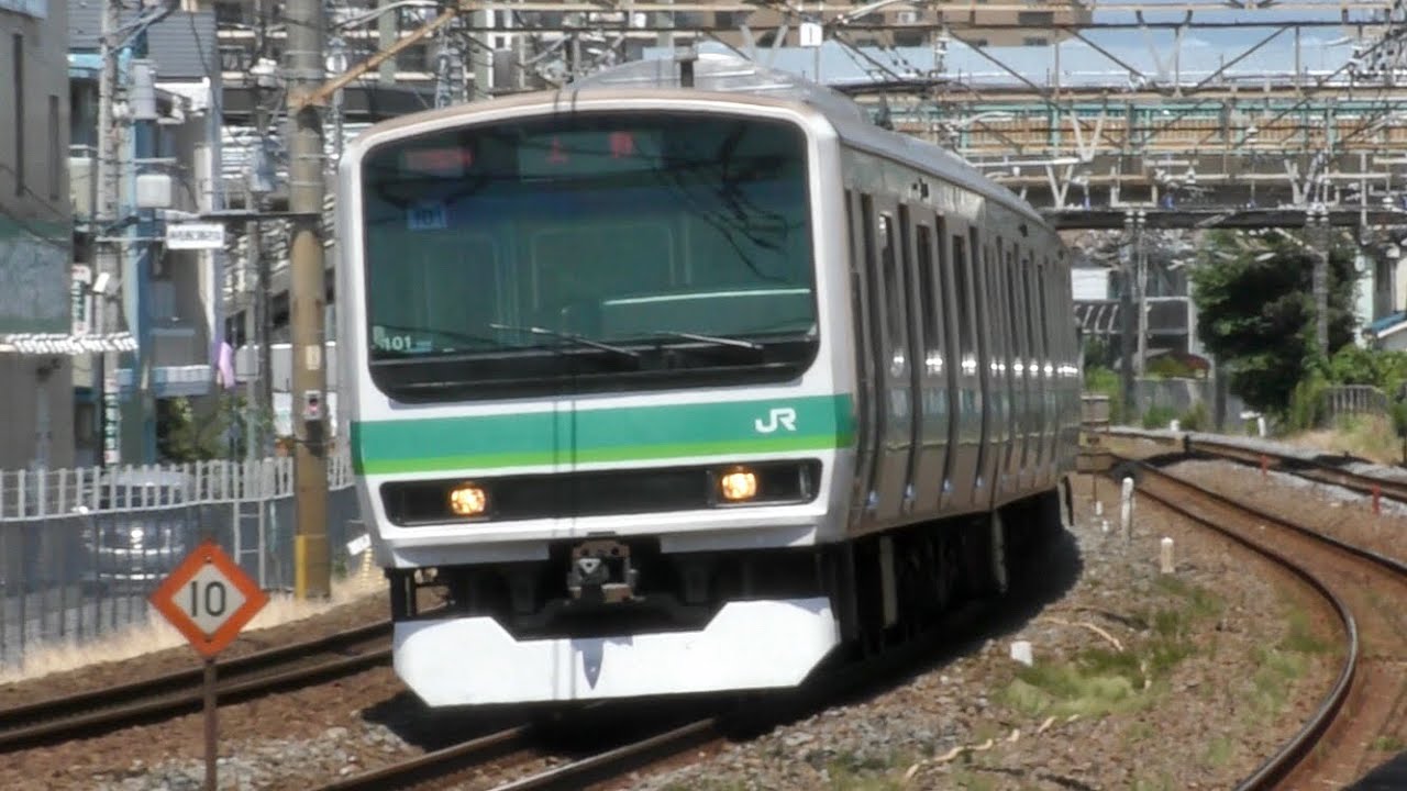 【FHD60p + バイノーラル収録】最高速度130km/h！JR常磐線南柏駅を高速で通過する列車たち