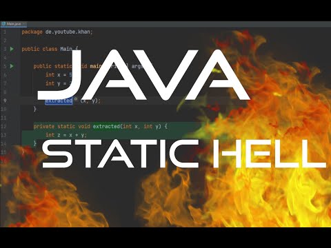 Java Anfänger in der static hell