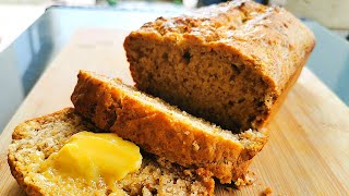Fluffy and Moist Banana Bread Recipe - Eggless