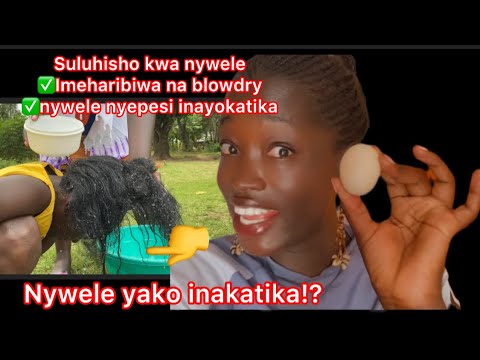 Ikiwa Nywele Yako Imeharibiwa Na Blowdry Nyepesi Na Inakatika Tazama Video Hii Hapa Pt3