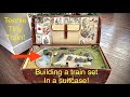Building an entire a train set in a suitcase! Today&#39;s holiday craft!