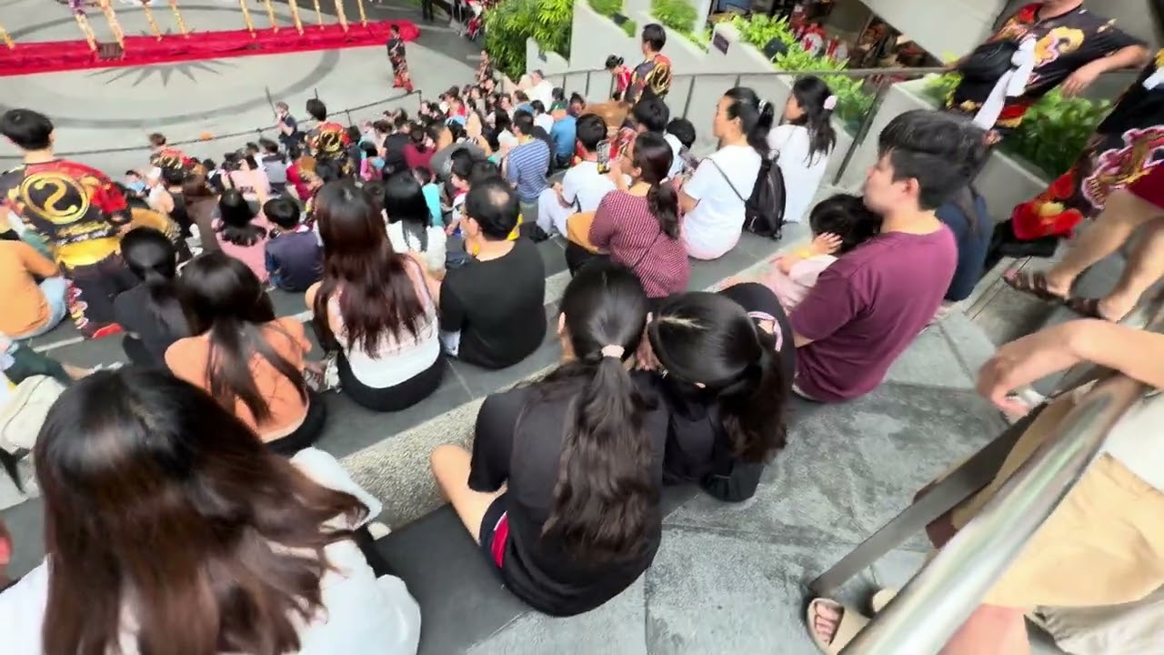 Drum performance at star Vista Chinese new year 2026 Monona Vista Singapore 