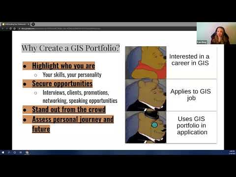 Building Your Professional GIS Portfolio - February 18, 2022