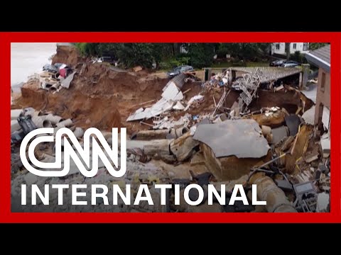 See huge flood devastation in Germany and Belgium