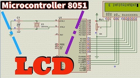 Microcotroller 8051 Interface with lcd Display \ how to simulate 8051 with LCD display #8051 #LCD