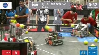 VEX Worlds 2016 - VEX U - Design - Qual 62 (TAL1) 36 vs 217 (THH1)