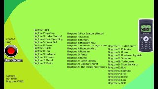 Samsung SGH-N700 Ringtones (2005) on MCP-MA7! | PART ONE! | COMPLETE 37 RINGTONES!